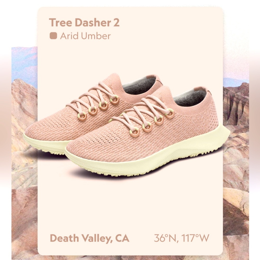 New! Allbirds Women’s 7.5 Blush Tree Dasher 🏃🏼‍♀️
